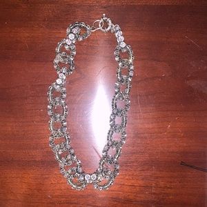 J.crew rhinestone chain link necklace